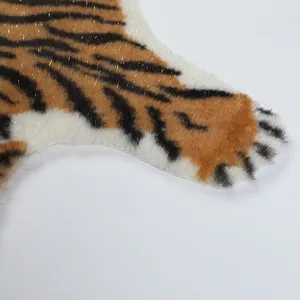 2022 экологически чистый супер мягкий коврик из искусственного меха в форме животного, напольный коврик из искусственного меха с леопардовым принтом