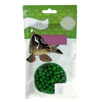 Sac à soufflets latéraux imprimé personnalisé, recyclable, en plastique souple transparent PET+PE, pour emballage d'appâts de pêche, avec fermeture éclair pour leurres de pêche