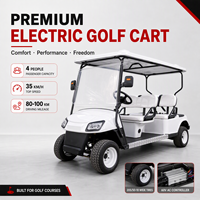 Mobil Golf Mewah Terlaris Harga Terjangkau Mobil Golf Listrik 4 Roda untuk Dijual dengan Berbagai Warna