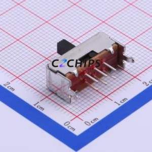 SSSU022400 Slide Switch Through hole Component (THT) Switch Double Pole Double Throw Rectangle Pin Header PC Pin 14.5mm - Product Image 2