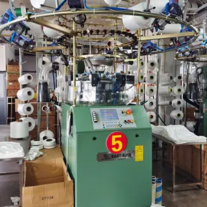 Sutyen ve iç çamaşırı örgü makinesi Tshirt kumaş Santoni Cixing marka jakarlı dikişsiz
