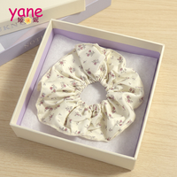 Scrunchies XL surdimensionnés à motifs floraux, personnalisables, fabriqués en usine BSCI, divers accessoires pour cheveux pour filles