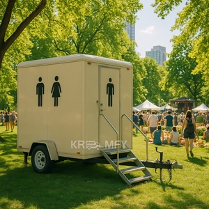 Remolque de Baño Móvil de 20 Pies de Rápida Construcción 2025, Cocina Portátil, Baño Público, Contenedor WC - Product Image 2
