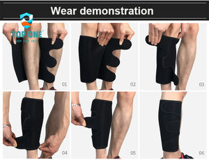 TopOne Sports Fitness Shin Sleeve Respirant Néoprène Haltérophilie Mollet Sangle Wrap Protection Jambe Brace Soutien et Gardes - Product Image 2