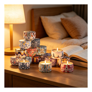 Pearl <b>Candle</b> <b>Gift</b> Set Matte Vessel Spa Fragrance Boutique Holiday Assortment Display Series Premium - Product Image 6