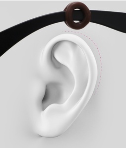 편안한 실리콘 소프트 안경 액세서리, 둥근 모양의 미끄럼 방지 이어훅 및 템플 팁, 유리 소재, 안전한 그립 - Product Image 4