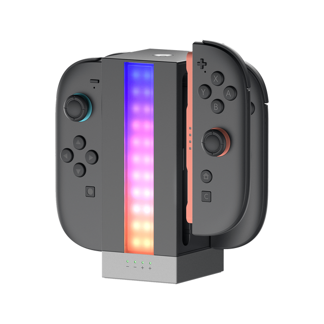 EnergyFlow Joy-Con Charging Dock for Switch 2 with Fast Charge Switch Joycon Charger Support 4 Joycon Charge Together