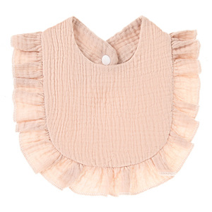 Vente en gros de bavoirs pour filles bavoirs pour bébés serviette de salive pour tout-petits bavoirs de bave de couleur unie pour bébés filles - Product Image 4