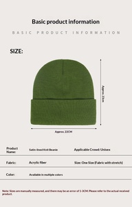 <span class=keywords><strong>Bonnet</strong></span> d'hiver chaud pour <span class=keywords><strong>homme</strong></span> en coton et élasthanne, tricot jacquard doublé satin, <span class=keywords><strong>avec</strong></span> logo personnalisé et bouton - Product Image 5