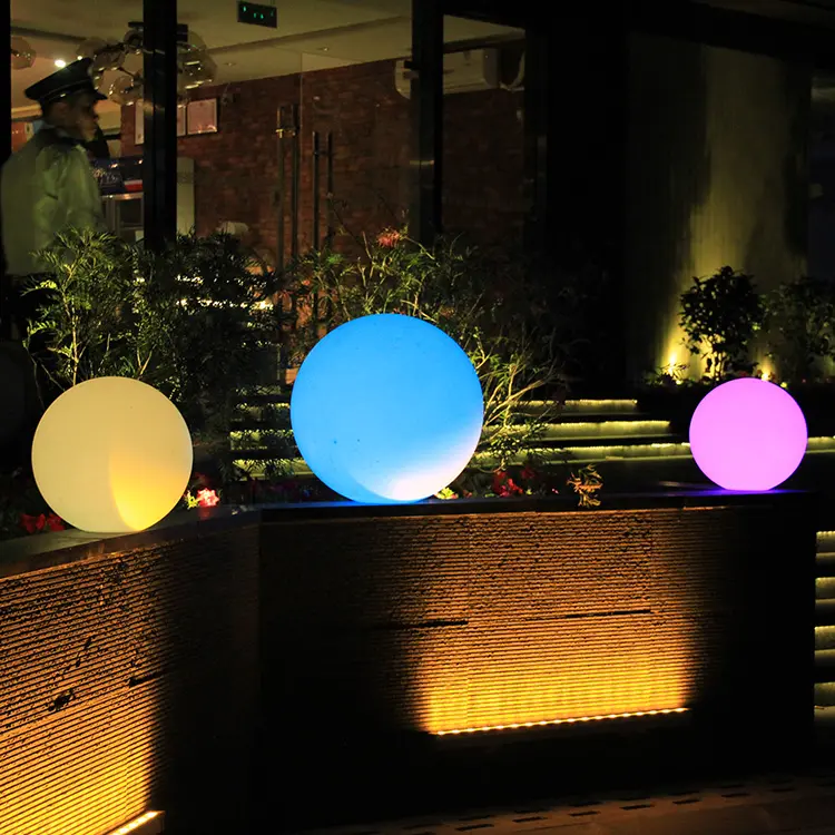 Waterproof Floating Ball Display Light Multi Color Wear Resistant Outdoor Led Ball