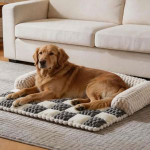 Pet Cushion Luxury Modern Eco-Friendly Soft Dog Sofa Bed Thickened Anti-slip Pet <b>Mat</b> All-season Rectangle Dog <b>Cat</b> Bed Wholesale - Product Image 4