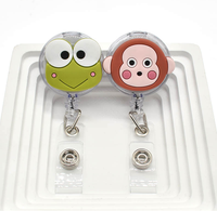 Dessin animé animaux girafe Koala rétractable infirmière médecin Badge bobine Clips hôpital étudiants en médecine ID nom porte-carte