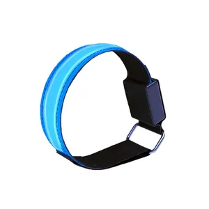 Wholesale New Led Armbands Usb Reflective Band Flashlight Light Up Led Wristband Slap Bracelet For Kids Adult With Battery