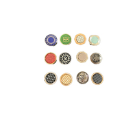 4pc Bouton Pression 8mm 10mm 28l Grand Peint Noir Dtm clair Inoxydable Fort Dtm thk Chin Vintage Star Donner pour Cuir Cap Tissu