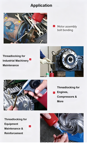 Pegamento Anaeróbico para Fijación de Tornillos SG 243, Adhesivo Acrílico Azul de Resistencia Media, <span class=keywords><strong>Fijador</strong></span> de Tornillos 10ml/50ml/250ml - Product Image 6