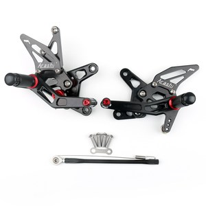 Pedane Posteriori Nere per Kawasaki ZX6R <span class=keywords><strong>ZX</strong></span> 6R 2007-2008 - Product Image 3