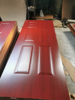 Peau de porte moulée Hdf 3mm Placage de bois naturel Contreplaqué Peau de porte Hdf Peau de porte