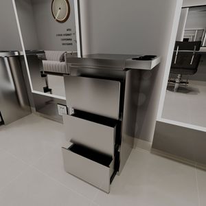 Beauty Professional Portable Stainless Steel Barber Shop Salon Trolley <b>Cabinet</b> Hairdressing <b>Tool</b> <b>Cabinet</b> for Sale - Product Image 4