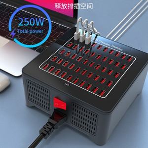 Station de charge USB 50 ports, chargeur rapide, reconnaissance de charge intelligente, 250W 5V50A, station de charge multi-ports - Product Image 6