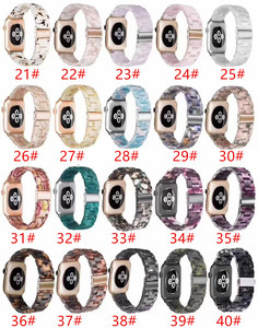 Cinturino in resina colorata per orologio <span class=keywords><strong>Apple</strong></span> 10 8 4 5 6 <span class=keywords><strong>SE</strong></span> 7 cinturino da polso per Iwatch 38 40 41 42 44 45 Ultra 49mm cinturino sportivo - Product Image 3