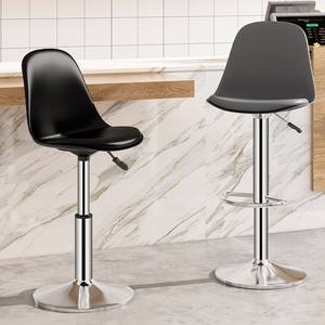 <span class=keywords><strong>Taburete</strong></span> de barra giratorio de diseño moderno nórdico, silla de acero con respaldo ajustable para el hogar, recepción, cajero, centro comercial, uso para sala de estar - Product Image 2