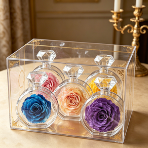 Encantadora Rosa Eterna como Recuerdo, Perfecta para Navidad, Año Nuevo, Regalos Navideños, Centro de Mesa para Sala de Estar, Mesa de Centro - Product Image 3