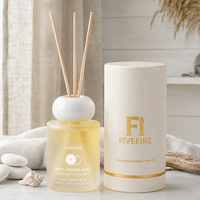 Coffrets de bougies personnalisables à faible MOQ avec logo, idéaux pour les cadeaux d'affaires et les coffrets cadeaux d'aromathérapie sans flamme