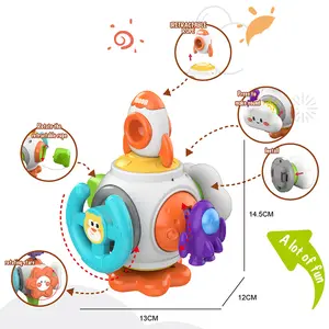 2024 giocattoli educativi Montessori per i bambini che imparano il cubo occupato per l'attività dei bambini sensoriale occupato tavola giocattolo da viaggio in plastica cubo occupato