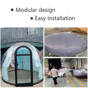 Tente à bulles en dôme étoilé à 360 degrés étanche en PC de 4m de diamètre pour le sommeil et le repos en plein air - Product Image 4