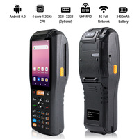 Terminal de point de vente mobile robuste intelligent Android avec lecteur RFID et code QR et imprimante