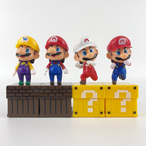 BJ Super Marios 4 unids/set Marios juguetes lindos Mini figuras Mario Venta caliente PVC figura de acción venta al por mayor escritorio y habitación colocación - Product Image 3