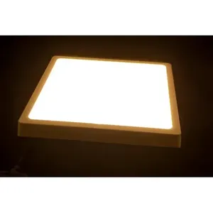 24W SMD2835 pannello a LED 4 pollici quadrato 3CCT luce calda montata su superficie per l'officina di casa e ufficio supermercato ospedale SAA - Product Image 3