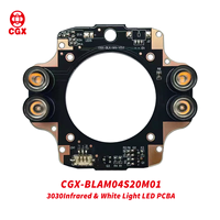 ODM OEM CGX - Placa PCBA LED Bicolor Blanca IR Dual SMD 3030 Personalizada, 1 oz de Cobre, Cámara de Seguridad CCTV para Exteriores con Visión Nocturna