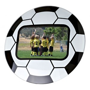 Cornice per Foto di Pallone da Calcio in Acrilico Personalizzata 4x6, Cornice Decorativa con Plexiglass, Regalo in Diversi Materiali - Product Image 1