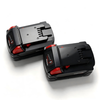 Sel Baterai 18650 2-Pack XC5.0Ah/6.0Ah Output Tinggi Solid State LiCoO2 18V 1000 Siklus Cocok untuk Alat Bor Listrik