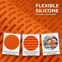 Support pliable en silicone 1 pièce, multi-usage pour téléphone, tablette, ordinateur portable, support ergonomique portable résistant à la chaleur