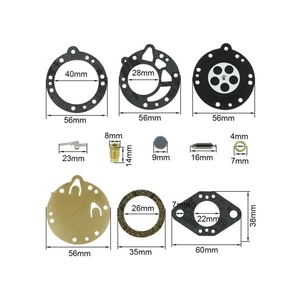 Bộ chế hòa khí màng Gasket bộ phận sửa chữa <span class=keywords><strong>Kit</strong></span> cho tillotson RK-88HL Homelite Wiz Zip <span class=keywords><strong>poulan</strong></span> Toro Ryobi weedeater <span class=keywords><strong>Carb</strong></span> RK 88hl - Product Image 3