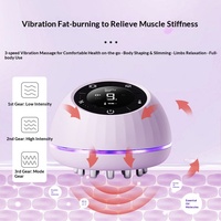 Brosse de massage lymphatique électrique mini 3 vitesses pour le corps entier, outil de raclage des méridiens pour le modelage et le Gua Sha du dos