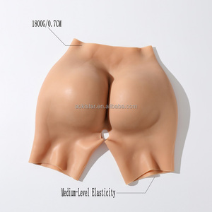 Culotte gainante taille haute en <span class=keywords><strong>silicone</strong></span> avec rembourrage de 0,7 cm pour l'amélioration des fesses et des hanches, culotte push-up pour fesses artificielles, boxers à entrejambe ouvert - Product Image 1