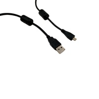 Câble USB Micro 5 broches de haute qualité d'origine d'usine, câble USB pour téléphone mobile Android avec deux ferrites