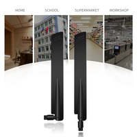 Antenne de communication extérieure à gain élevé 4dBi 5dBi en caoutchouc 2.4G 4G Wi-Fi 1710MHz 1900MHz LTE GSM large bande pour terminal
