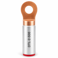 Cosses de câble bimétalliques cuivre-aluminium DTL-2 étanches à l'huile 16-500mm² pour fils en aluminium, certifiées CE RoHS