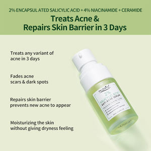 Özel etiket akne kaldırma yüz serumu peeling yüz serumu akne karanlık nokta siyah nokta çıkarıcı salisilik asit akne <span class=keywords><strong>Serum</strong></span> - Product Image 3