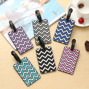 Cruise Luggage <b>Tag</b> Holder Sublimation Blank Silicone Luggage <b>Tag</b> Straps PVC Luggage <b>Tags</b> Custom Logo - Product Image 1