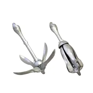 Stainless Steel Anchor Boat Accessories Marine Hardware Casting Mirror Polish Folding Anchor For Yacht Boat Anchorchor