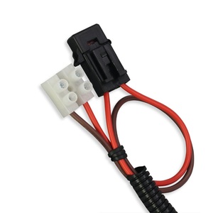 Güç Kaynağı ve Güç Çıkışı Bağlantı Kablo Demeti, 2 Delikli 10A Küçük Sigorta Kutusu Soketi Oluklu Boru Otomotiv Kablo Demeti - Product Image 3