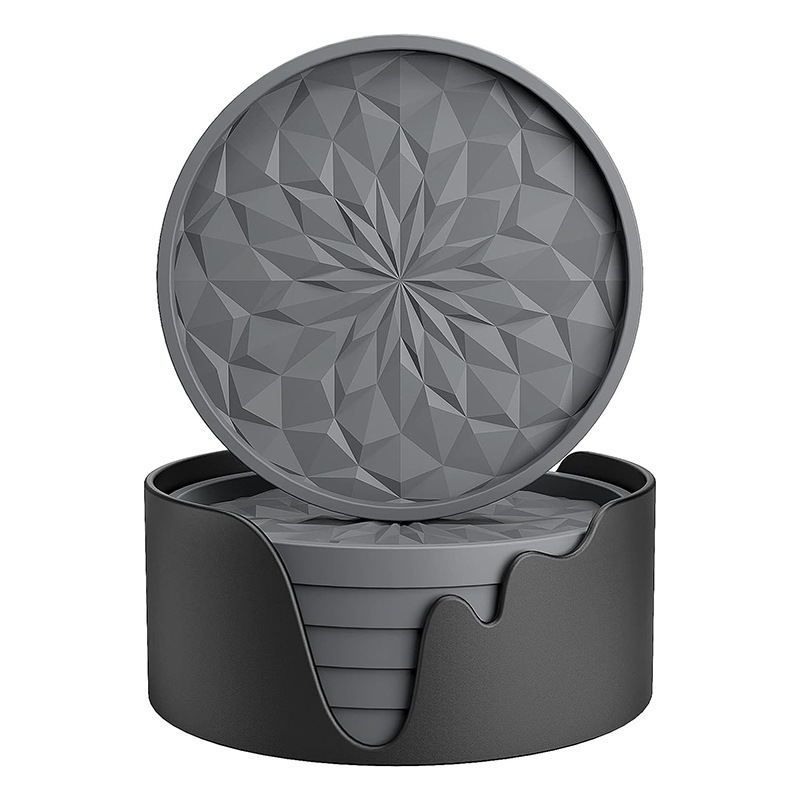 Posavasos gris-6 + base