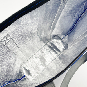 Sacs fourre-tout isothermes en polyester à grande isolation thermique imprimés personnalisés Lettre unique écologique pour le déjeuner Livraison du courrier des aliments et du vin - Product Image 5