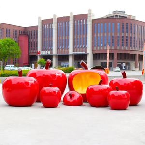 Sculture di Frutta in Resina Dipinte a Mano, Realistiche e Grandi, Modelli di Frutta Personalizzati, Mele a Grandezza Naturale per Decorazioni Esterne - Product Image 2