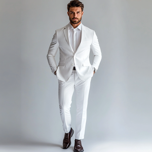 Traje de Tres Piezas para Hombre, Corte Entallado, Chaqueta Cruzada, Chaleco y Pantalones a Medida para Bodas, Fiestas, Negocios, Oficina y Graduaciones - Product Image 3
